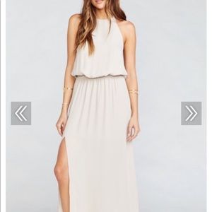 Heather halter dress - show me the ring crisp